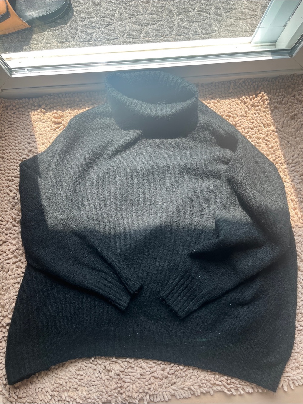 Lord & Taylor Black Turtleneck Sweater